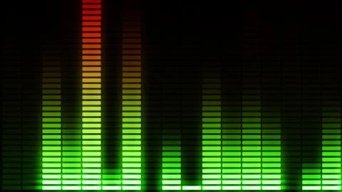 Audio equalizer bars moving. Music control levelsColorful.More color options  Stock Illustration