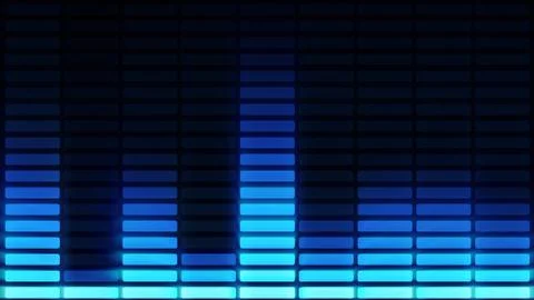 Audio equalizer bars moving. Music control levels.Blue.More color options in  Stock Illustration