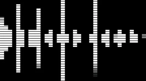 Audio equalizer bars use for music and computer calculating in white color .. イラスト素材