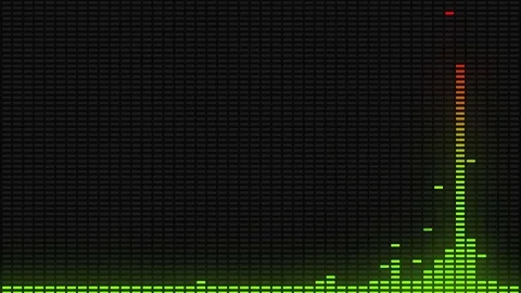 Audio Equalizer Beat VJ Loop Stock Footage 80846374