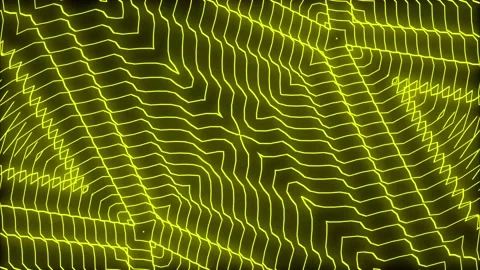 Audio equalizer, diamonds, lines, yellow, animation, music, background triangles Stock Footage 233697916