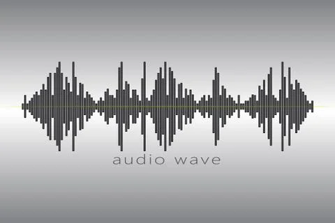 Audio equalizer element on a gray background. Stock Illustration