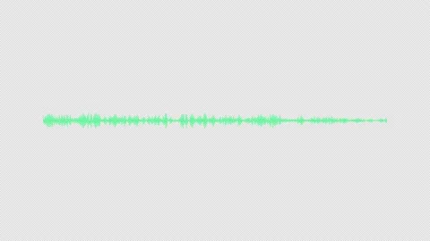Audio equalizer with green colored. Audio spectrum on transparent background. Stock Footage 169476758