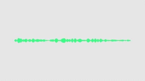 Audio equalizer with green colored. Audio spectrum on transparent background. Video stock 169477057
