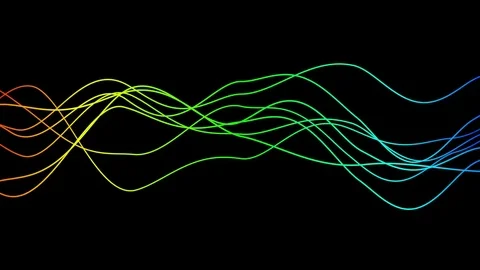 Audio Equalizer Lines BPM Stock Footage 80846421