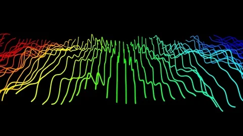 Audio Equalizer Lines Landscape Stock Footage 80846434