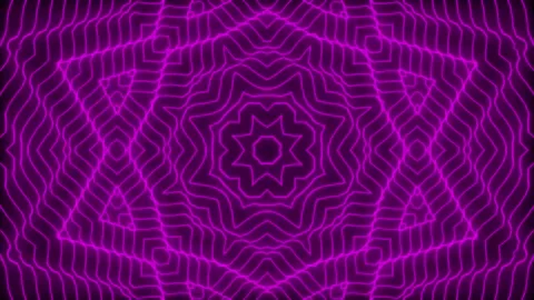 Audio equalizer, lines, rhombuses, star in a star, music, pink Stock Footage 233697934