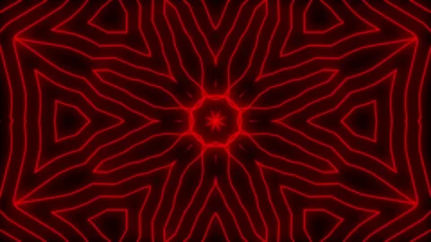 Audio equalizer, lines, triangles, star in star, music, red Stock Footage 233697952