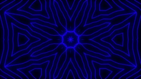 Audio equalizer, lines, triangles, star in star, music, blue Stock Footage 233697961