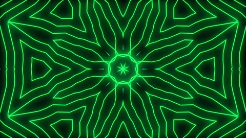 Audio equalizer, lines, triangles, star in star, music, green Stock Footage 233697984