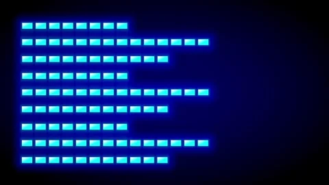 Audio Equalizer Matrix Stock Footage 335633188