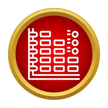 Audio equalizer mixer control panel icon イラスト素材