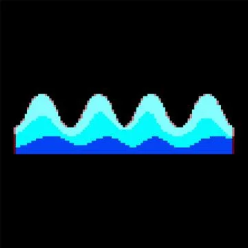 Audio equalizer music pixel art vector illustration Stock Illustration