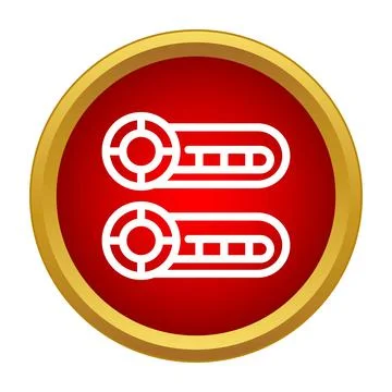 Audio equalizer music settings control flat icon Stock-Illustration