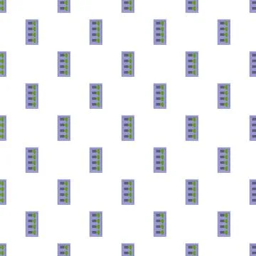 Audio equalizer pattern creating seamless background Stock Illustration