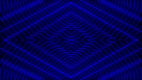 Audio equalizer, rhombuses, lines, blue, animation, to music, background footage Stock Footage 233697857