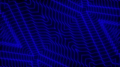 Audio equalizer, rhombuses, lines, blue, animation to music background triangles Stock Footage 233697897