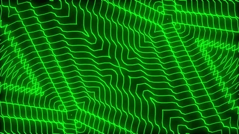Audio equalizer, rhombuses, lines, green, animation, music, background triangles Stock Footage 233697901
