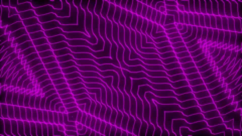 Audio equalizer, rhombuses, lines, pink, animation to music background triangles Stock Footage 233697891