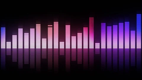 Audio Equalizer Spectrum Stock Footage 97400977