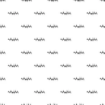 Audio equalizer technology pattern, simple style Illustrazione stock