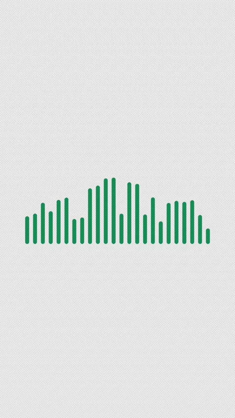 Audio Equalizer Visualizer 24 Green Base Overlay Alpha 4K Vertical 9x16 Light Видео 339507620
