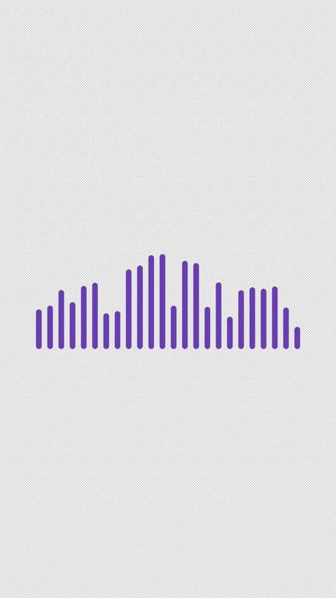 Audio Equalizer Visualizer 24 Violet Base Overlay Alpha 4K Vertical 9x16 Light Видео 339507641