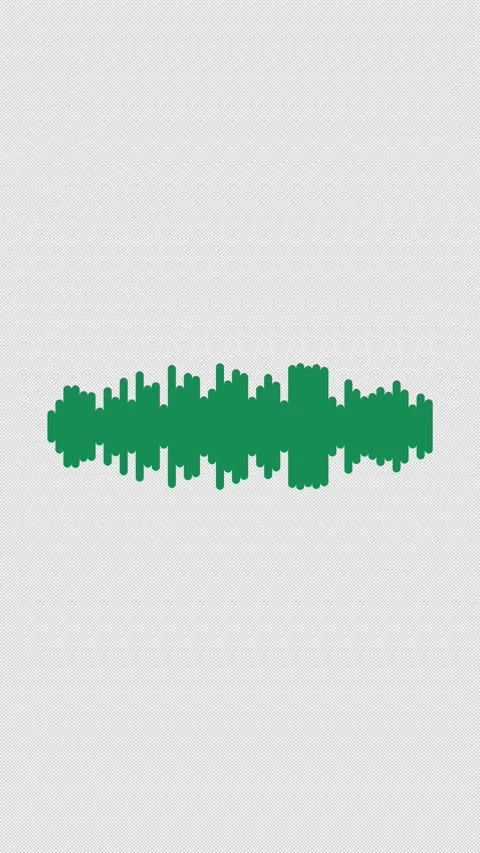 Audio Equalizer Visualizer 48 Green Mirror Overlay Alpha 4K Vertical 9x16 Light 库存影片 339507550