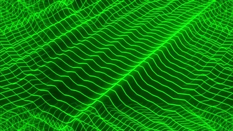 Audio equalizer, wave, music, lines, edge overlay, green, active Stock Footage 233697820