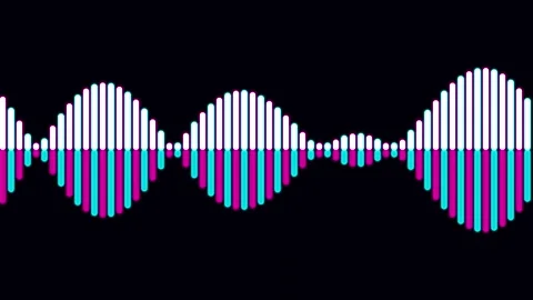 Audio equalizer waveform loop motion graphic Stock Footage 346234829