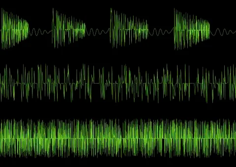 Audio equalizer waves Stock Illustration