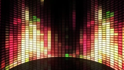 Audio Equalizers Music Background Stock Footage 348029644