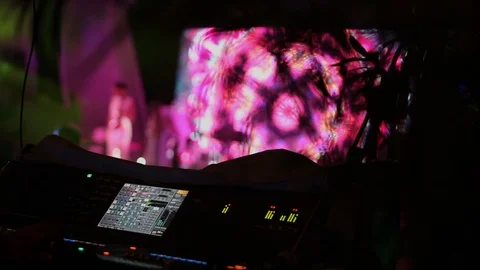 Audio Equipment. Sound control panel. Professional music mixer Видео 117907396