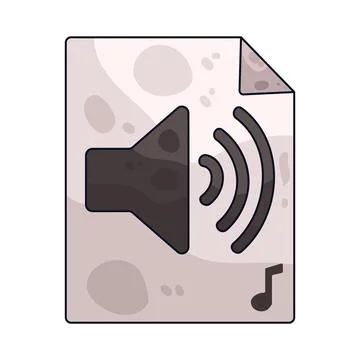 Audio File illustration Stock Illustration