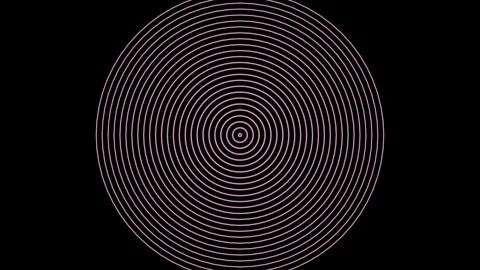 Audio Frequency Background Featuring Circular Wave Motion Effects Stock Footage 338394401