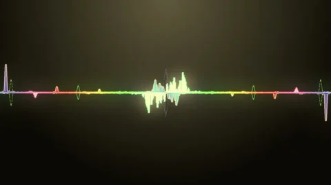 Audio frequency spectrum Stock Footage 43579401