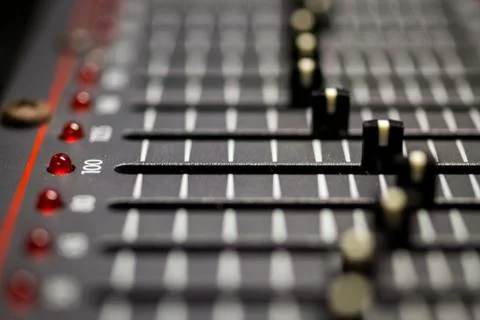 Audio graphic equalizer Stock Photos