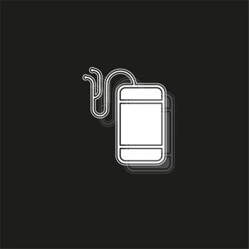 Audio headphone and mobile icon - music headset symbol Stock Illustration
