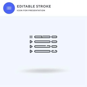 Audio icon vector, filled flat sign, solid pictogram isolated on white, logo  Stock Illustration