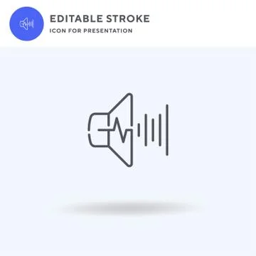 Audio icon vector, filled flat sign, solid pictogram isolated on white, logo  Illustrazione stock