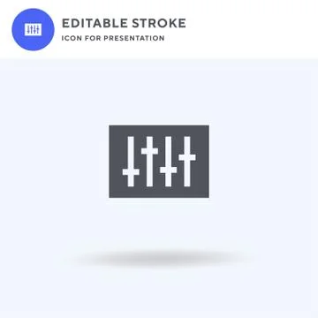 Audio icon vector, filled flat sign, solid pictogram isolated on white, logo Illustrazione stock