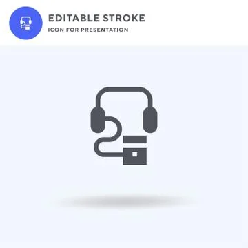 Audio icon vector, filled flat sign, solid pictogram isolated on white, logo Illustrazione stock