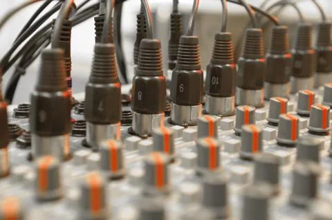 Audio inputs Stock Photos