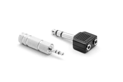 Audio jack adapter Stock Photos