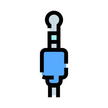 Audio jack cable plug for electronic connection Stock Illustration