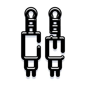 Audio jack connection plug input output illustration Stock Illustration