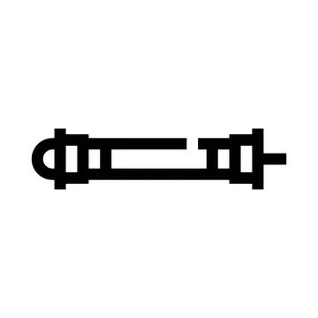 Audio jack connector cable plug hardware icon Stock Illustration