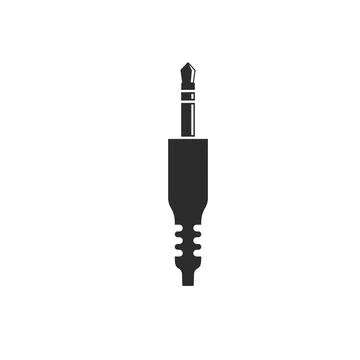 Audio jack icon vector illustration design template Stock Illustration