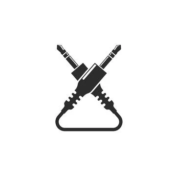Audio jack icon vector illustration design template Stock Illustration