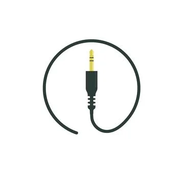 Audio jack icon vector illustration design template Stock Illustration